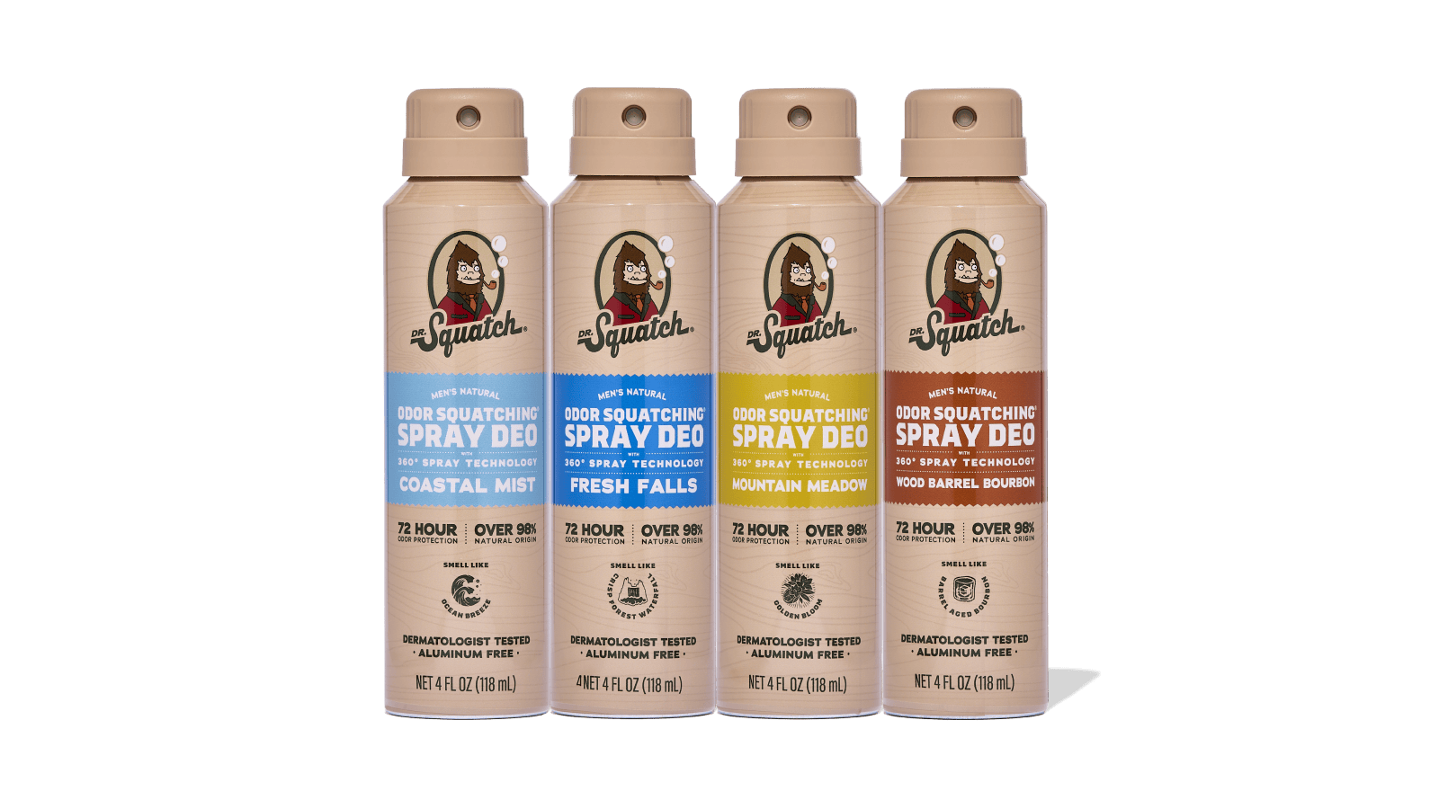 Spray Deodorant 4-Pack - Easy Collector Rotation