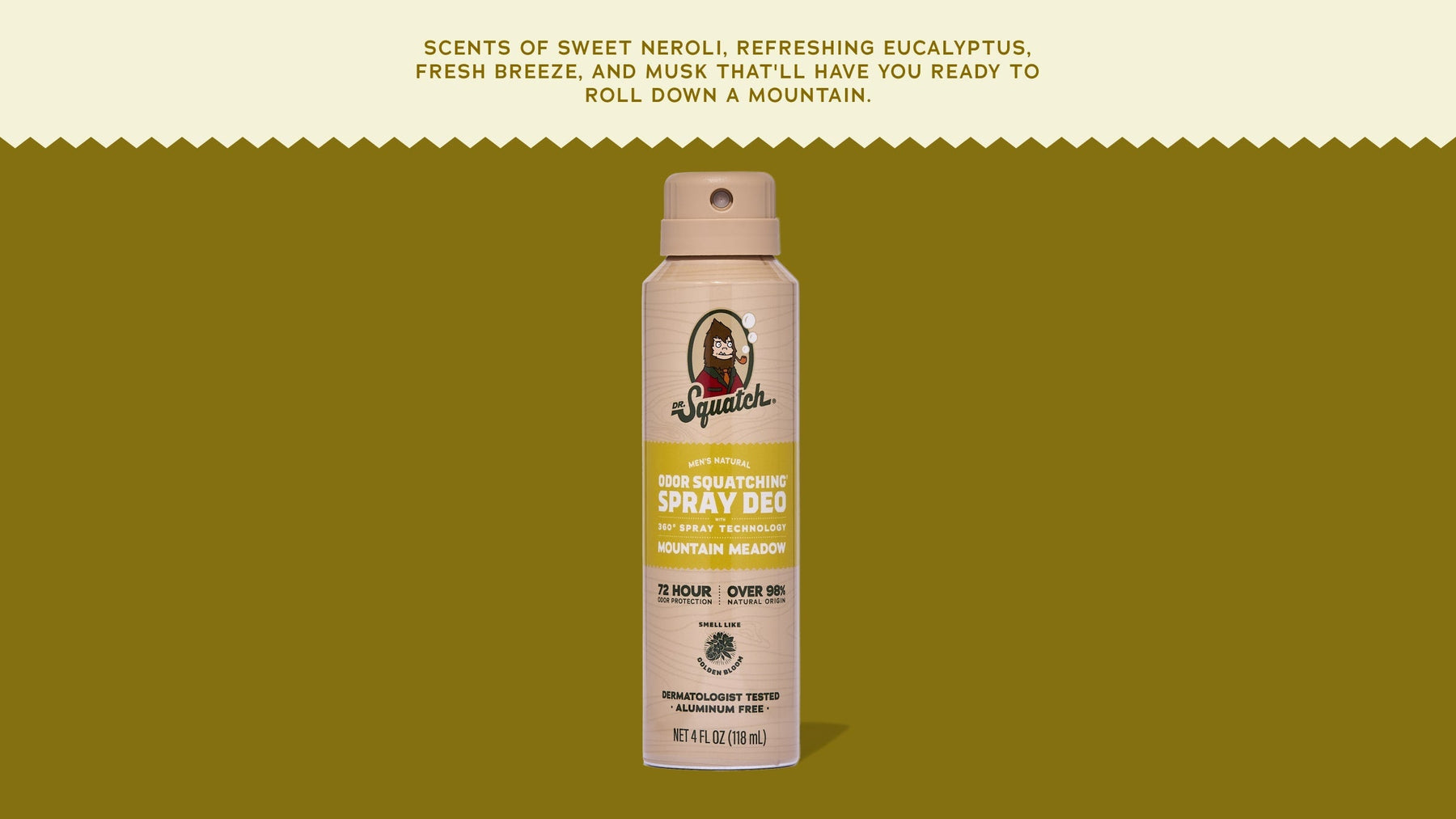 Mountain Meadow Spray Deodorant - Bright Travel Glide