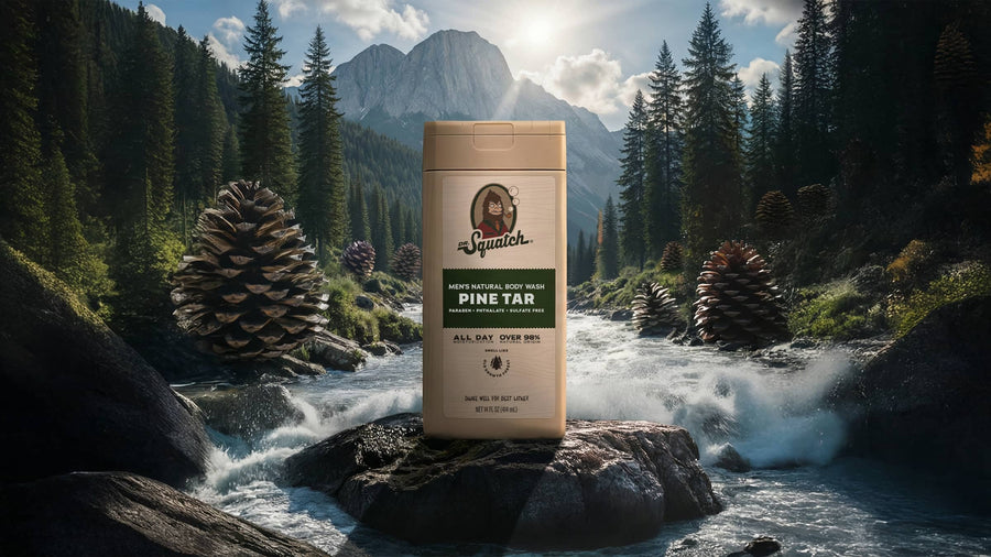 14 oz Pine Tar Exfoliating Body Wash - Daily Outdoor Routine
