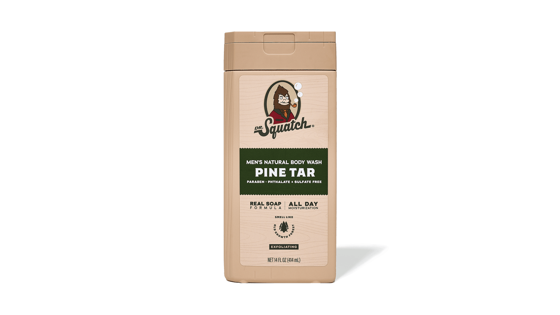 14 oz Pine Tar Exfoliating Body Wash - Daily Outdoor Routine